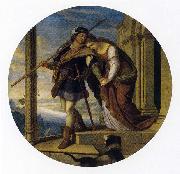 Julius Schnorr von Carolsfeld Siegfried's Departure from Kriemhild oil on canvas